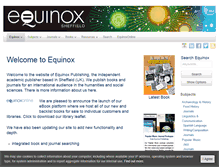 Tablet Screenshot of equinoxpub.com